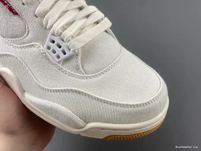 Bmlin Air 4 Jordan x AO2571-100 Levi's 'White' 0601